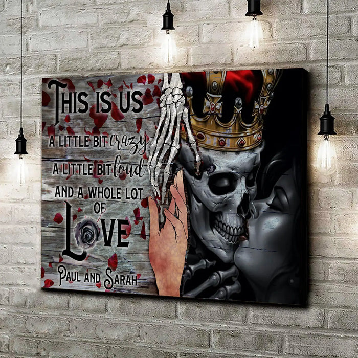 This Is Us Gothic Couple Sign by Tailored Canvases