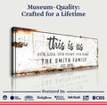 This Is Us Rustic Sign by Tailored Canvases