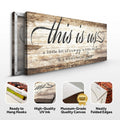 This Is Us Sign by Tailored Canvases