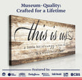 This Is Us Sign by Tailored Canvases