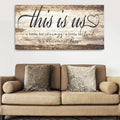 This Is Us Sign by Tailored Canvases