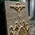 Three Cross Calvary Hill Wall Art by Tailored Canvases