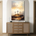 Three Crosses on Calvary Faith Wall Art by Tailored Canvases