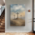 Three Crosses on Calvary Faith Wall Art II by Tailored Canvases