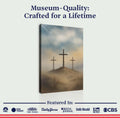 Three Crosses on Calvary Faith Wall Art II by Tailored Canvases