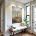 Three Crosses on Calvary Faith Wall Art II by Tailored Canvases