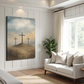 Three Crosses on Calvary Faith Wall Art II by Tailored Canvases