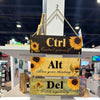 Three Piece Sublimation Blank Wall Hanging Wood Sign with Hemp Rope