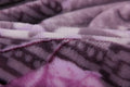 DaDa Bedding Orchid Blossoms Striped Floral Lavender Plush Fleece Flannel Throw Blanket (XY9833) by DaDalogy Bedding Collection