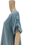 Ralph Lauren Womens Striped Crewneck, Lace-Shoulder Top, Size XL by Vanessa Jane