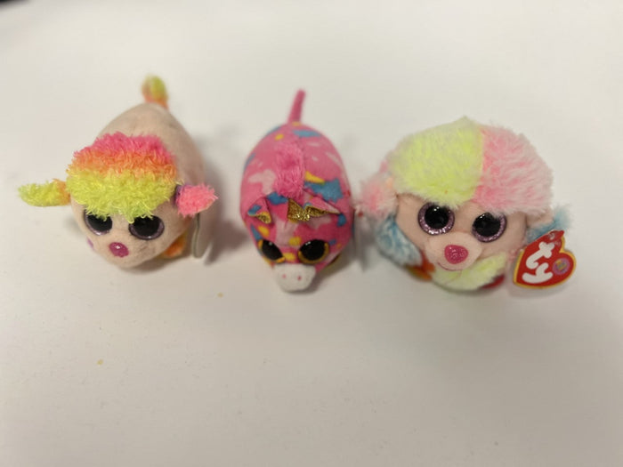 TY Puffies Poodle, Poodle Dog and Star Unicorn Lot by Vanessa Jane