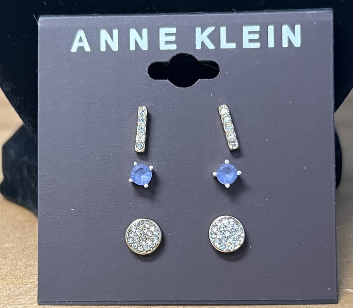 Anne Klein Gold-Tone 3-Pc. Set Pave Stud Earrings by Vanessa Jane