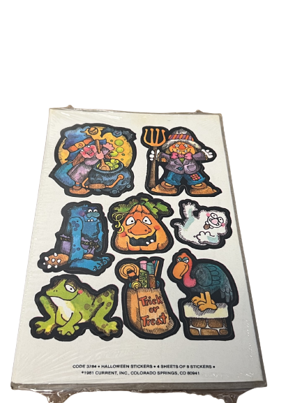 1981 Current Halloween Stickers 4 Sheets of 8 Stickers by Vanessa Jane