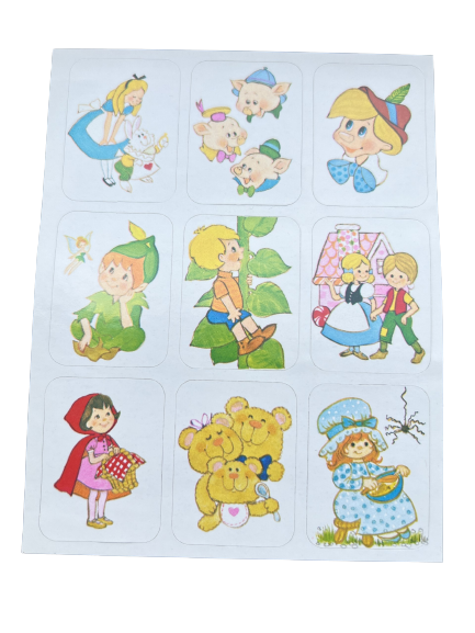 Timeless Whimsy: Cartoon Vintage Stickers - A Journey to Nostalgia by Vanessa Jane
