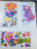 Fluffy Adorables 1980 Vintage Stickers Three Dimensional by Vanessa Jane