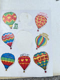 Ultra Rare Hallmark 1980s Hot Air Balloon Stickers by Vanessa Jane