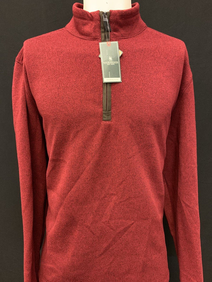 G.H. Bass & Co. Mens Arctic Fleece Zipper Mock-Collar Sweater, Size XXL by Vanessa Jane