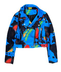 Tie Dye Ultra Suede Moto Jacket {Please read Description for sizing} by The House of Stylez