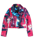 Tie Dye Ultra Suede Moto Jacket {Please read Description for sizing} by The House of Stylez