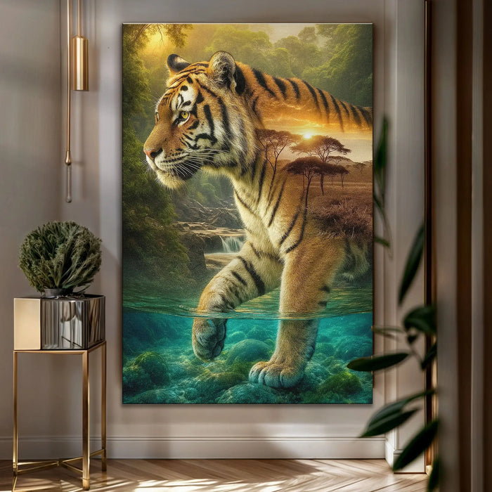 Tiger's Allegory Wall Art by Tailored Canvases