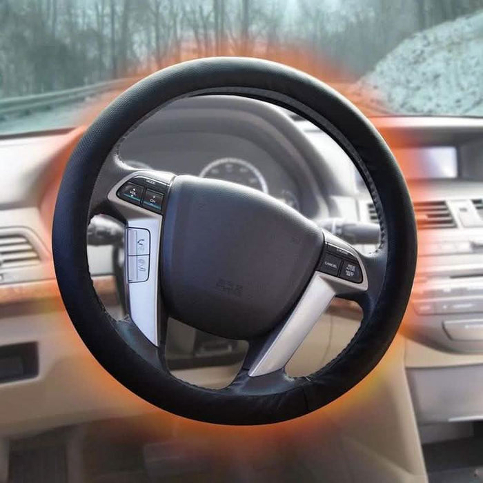 Tight Fit Heated Car Steering Wheel Cover by DailySale