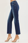 Tilly Curvy Tummy Control High Rise Crop Bootcut Jean by Boutique 23