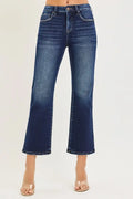 Tilly Curvy Tummy Control High Rise Crop Bootcut Jean by Boutique 23
