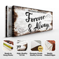 To Have And To Hold Forever And Always Sign II by Tailored Canvases