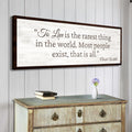 To Live Is The Rarest Thing Farmhouse Sign II by Tailored Canvases