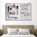 To My Daughter Marriage Message Sign by Tailored Canvases