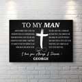 To My Man Father's Day Gift Sign by Tailored Canvases