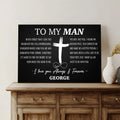 To My Man Father's Day Gift Sign by Tailored Canvases