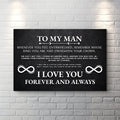 To My Man Father's Day Gift Sign II by Tailored Canvases