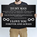 To My Man Father's Day Gift Sign II by Tailored Canvases