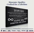 To My Man Father's Day Gift Sign II by Tailored Canvases