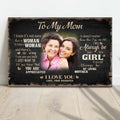To My Mom, I Love You Sign II by Tailored Canvases