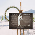 To My Son and Daughter In Law Sign by Tailored Canvases