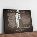 To My Son and Daughter In Law Sign by Tailored Canvases