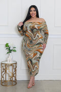 To The Beat Plus Size Dress by Fasheabe