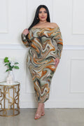 To The Beat Plus Size Dress by Fasheabe