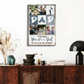To Us You Are The World Father's Day Gift Sign by Tailored Canvases