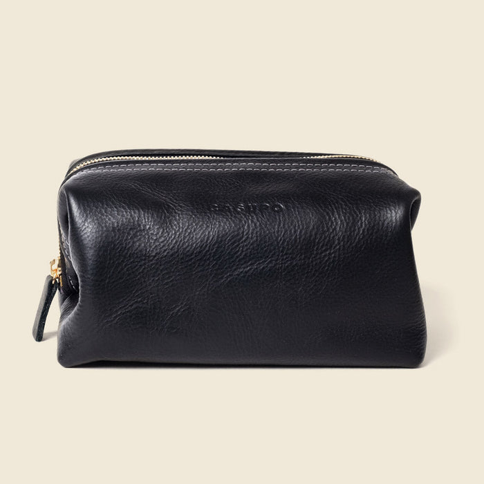 Leather Toiletry Bag - Black by CASUPO