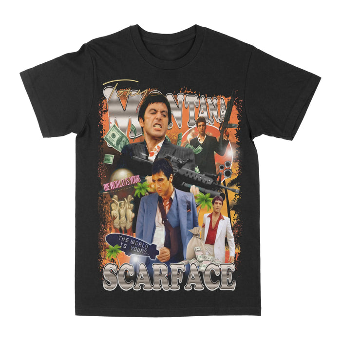 Tony Montana "The World Is Yours" Graphic Tee by Obsessed with graphic tees