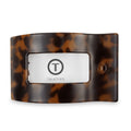 Tortoise Large Flat Rectangle Hair Clip by TELETIES