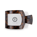 Tortoise Large Flat Square Hair Clip by TELETIES