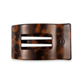 Tortoise Medium Flat Rectangle Hair Clip by TELETIES