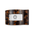 Tortoise Medium Flat Rectangle Hair Clip by TELETIES