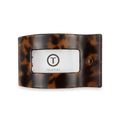 Tortoise Medium Flat Rectangle Hair Clip by TELETIES