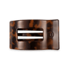 Tortoise Medium Flat Rectangle Hair Clip