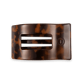 Tortoise Medium Flat Rectangle Hair Clip by TELETIES